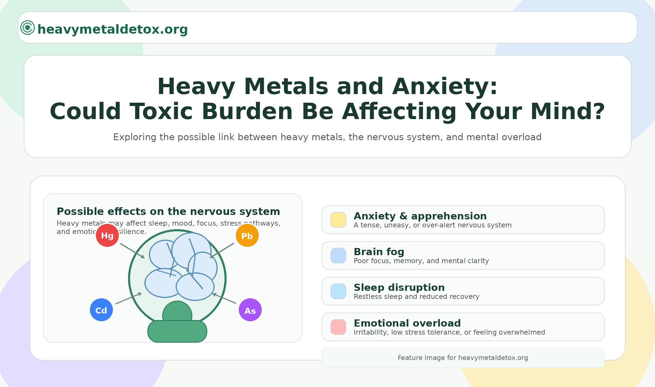 Heavy Metals and Anxiety: Could Toxic Burden Be Affecting Your Mind?